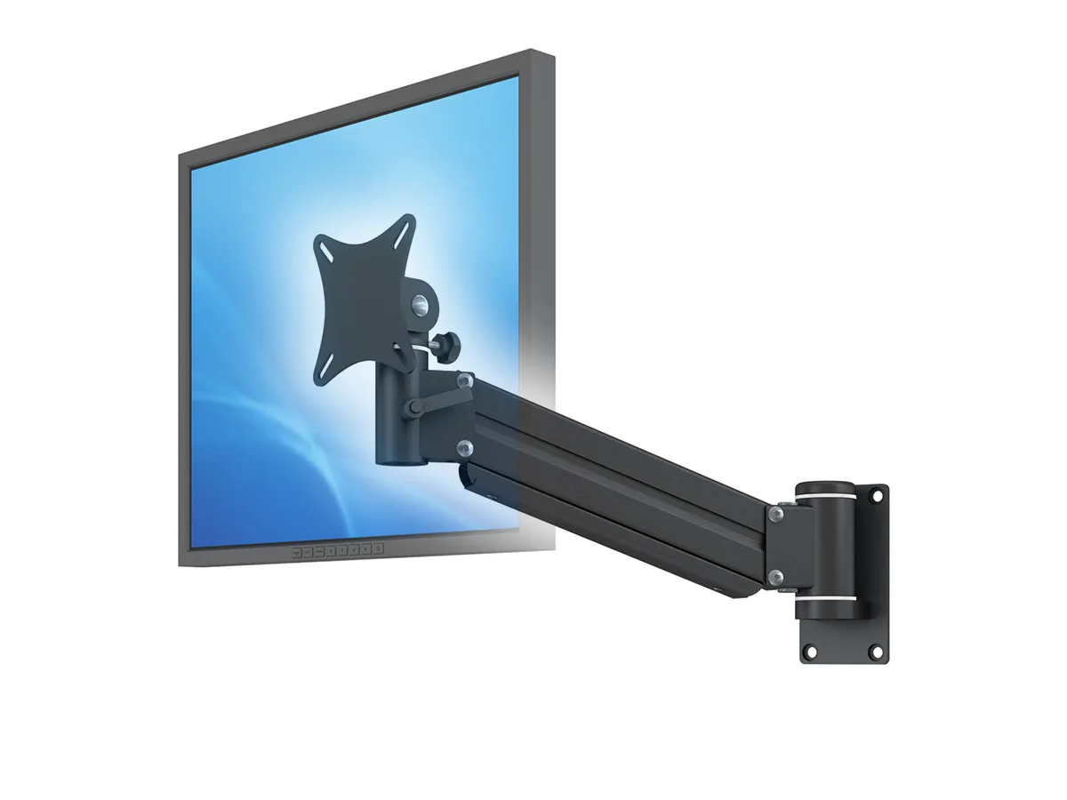 ErgoDesk® TFT-Lift Monitorarm mit VESA 75/100 mm Adapter und vertikalem Verstellbereich